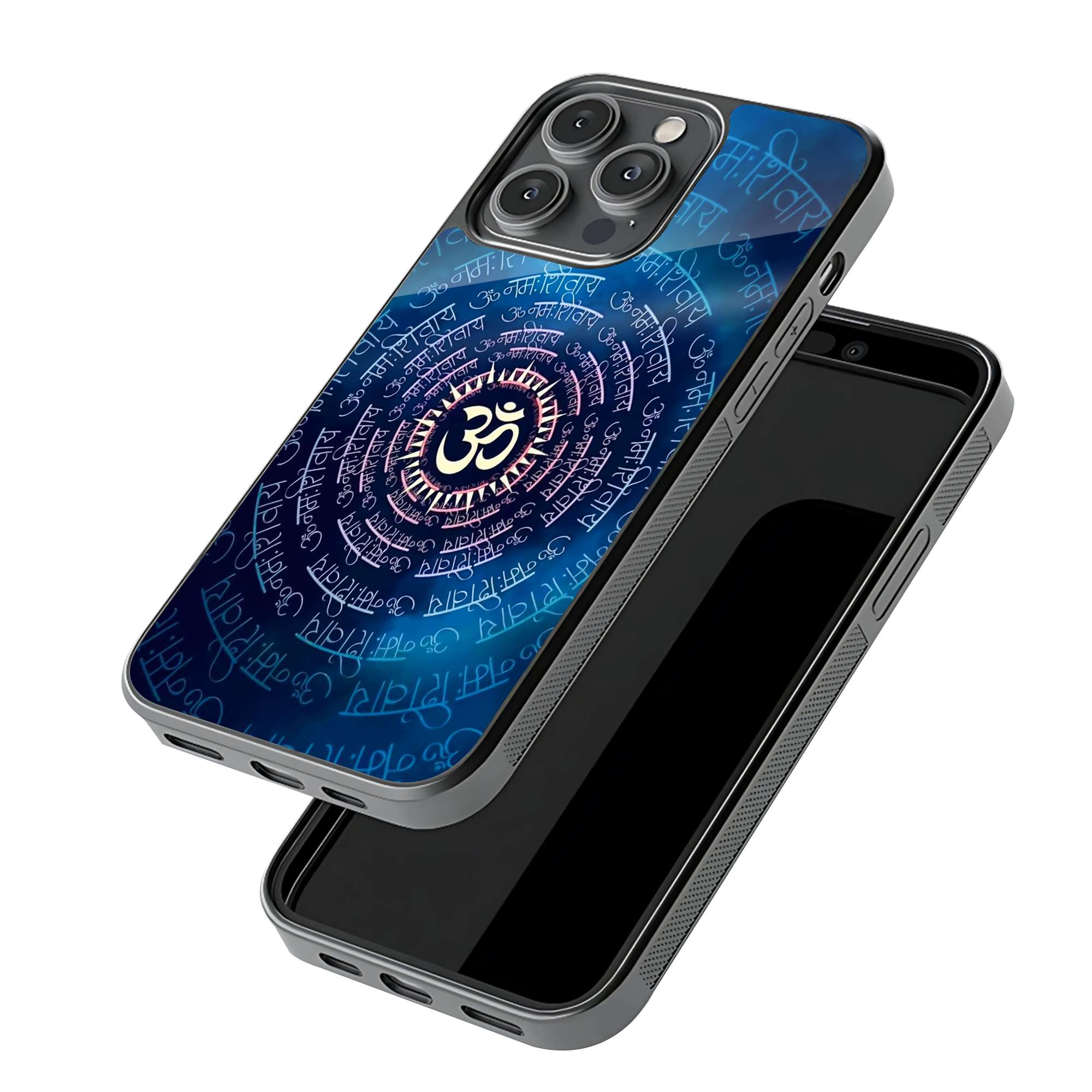 OM Namah Shivay Glass Case - Image 3