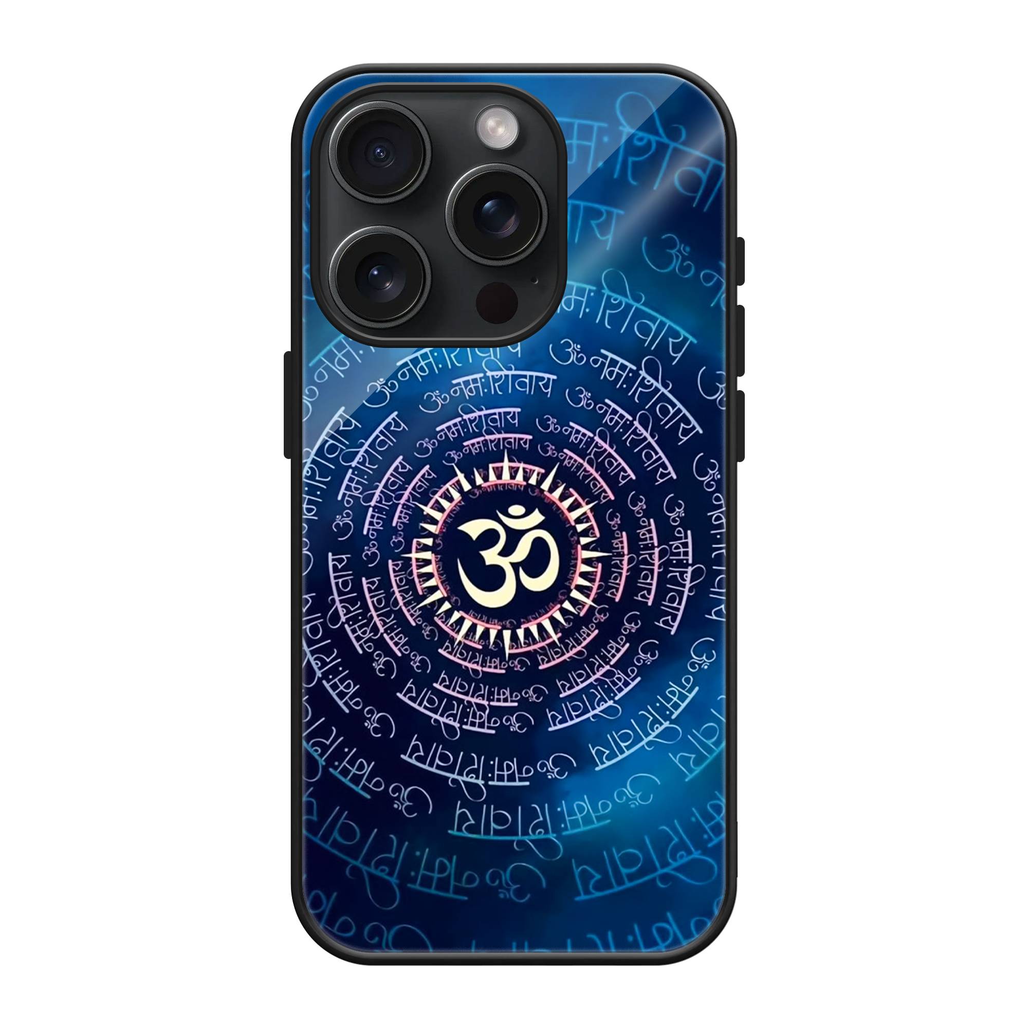 OM Namah Shivay Glass Case
