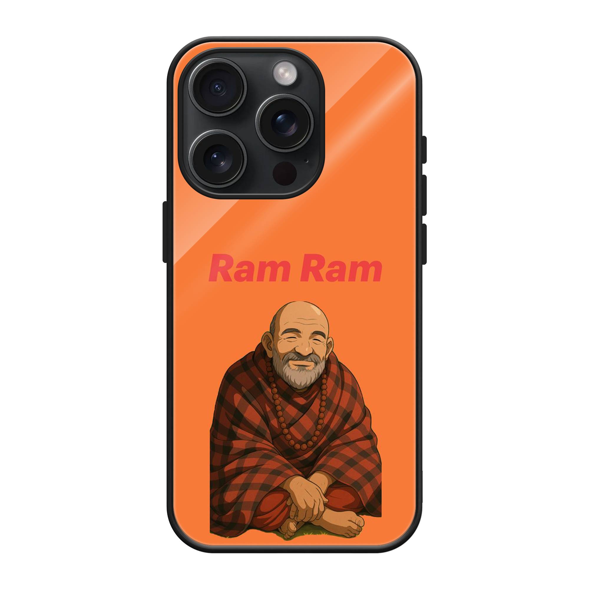 Neem Karoli Baba Glass Case