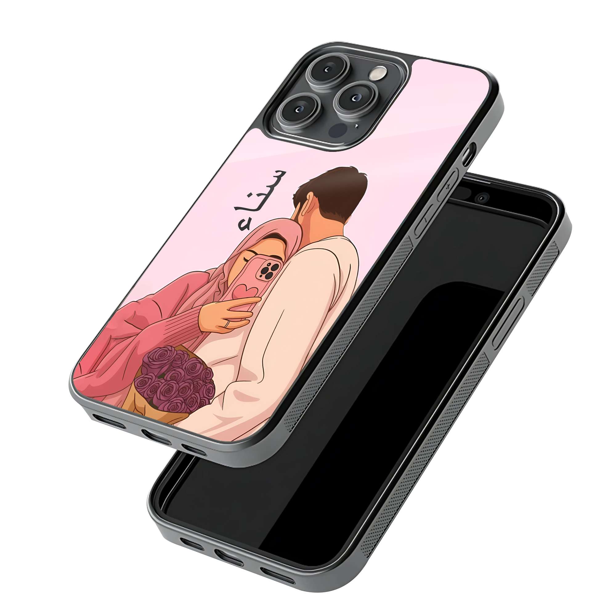 Blush Reflection Glass Name Case - Image 3