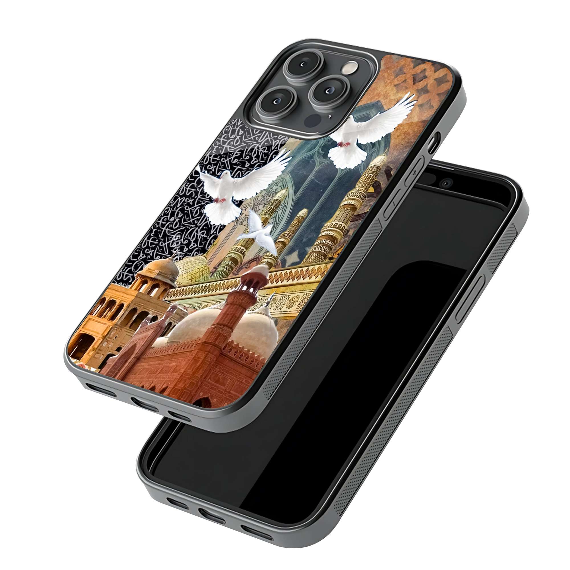 White Doves Glass Case - Image 3