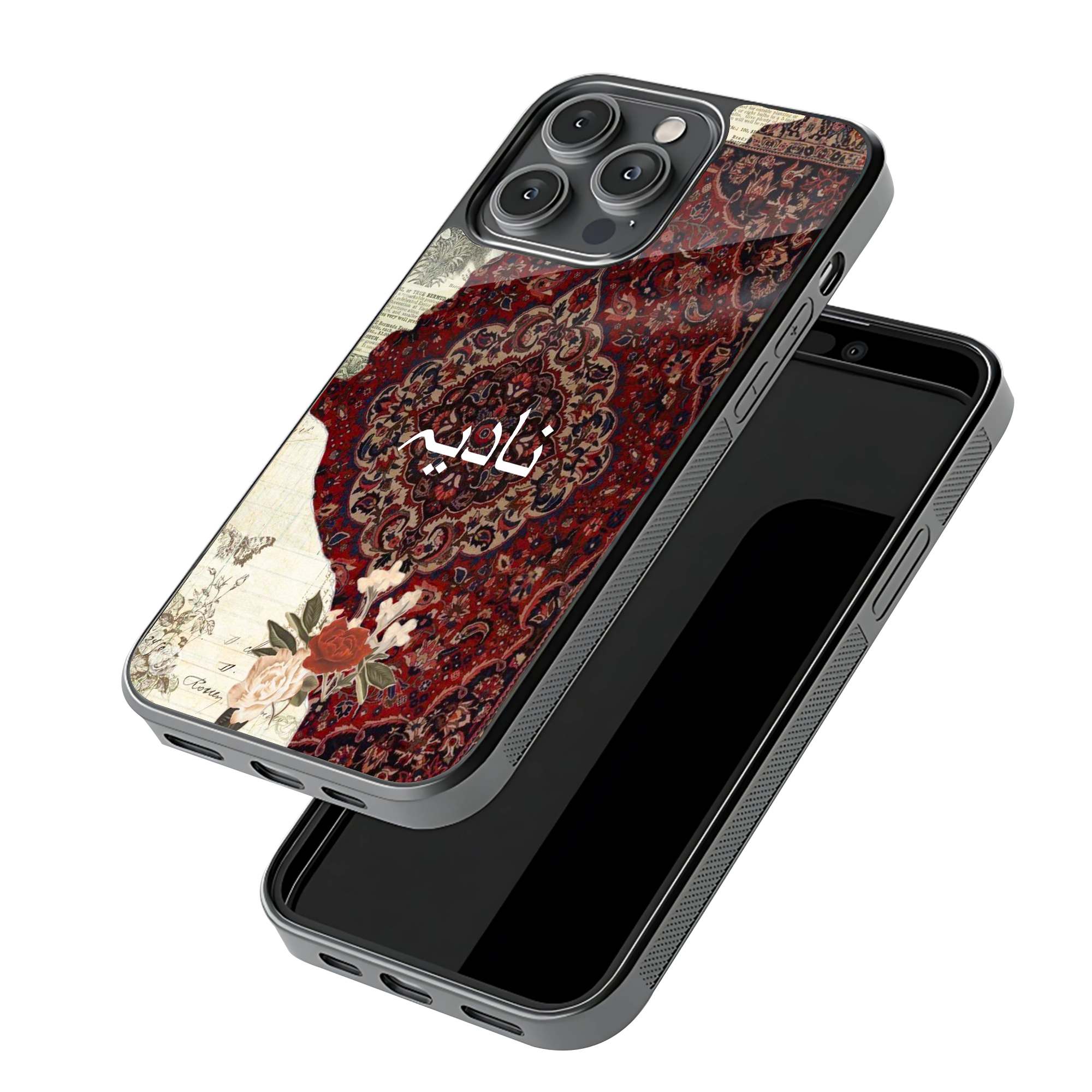 Vintage Gulistan Glass Name Case - Image 3