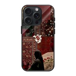 Roses Ledy Persian Rug Glass Case