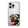 Rainbow Shades Pug Clear Case