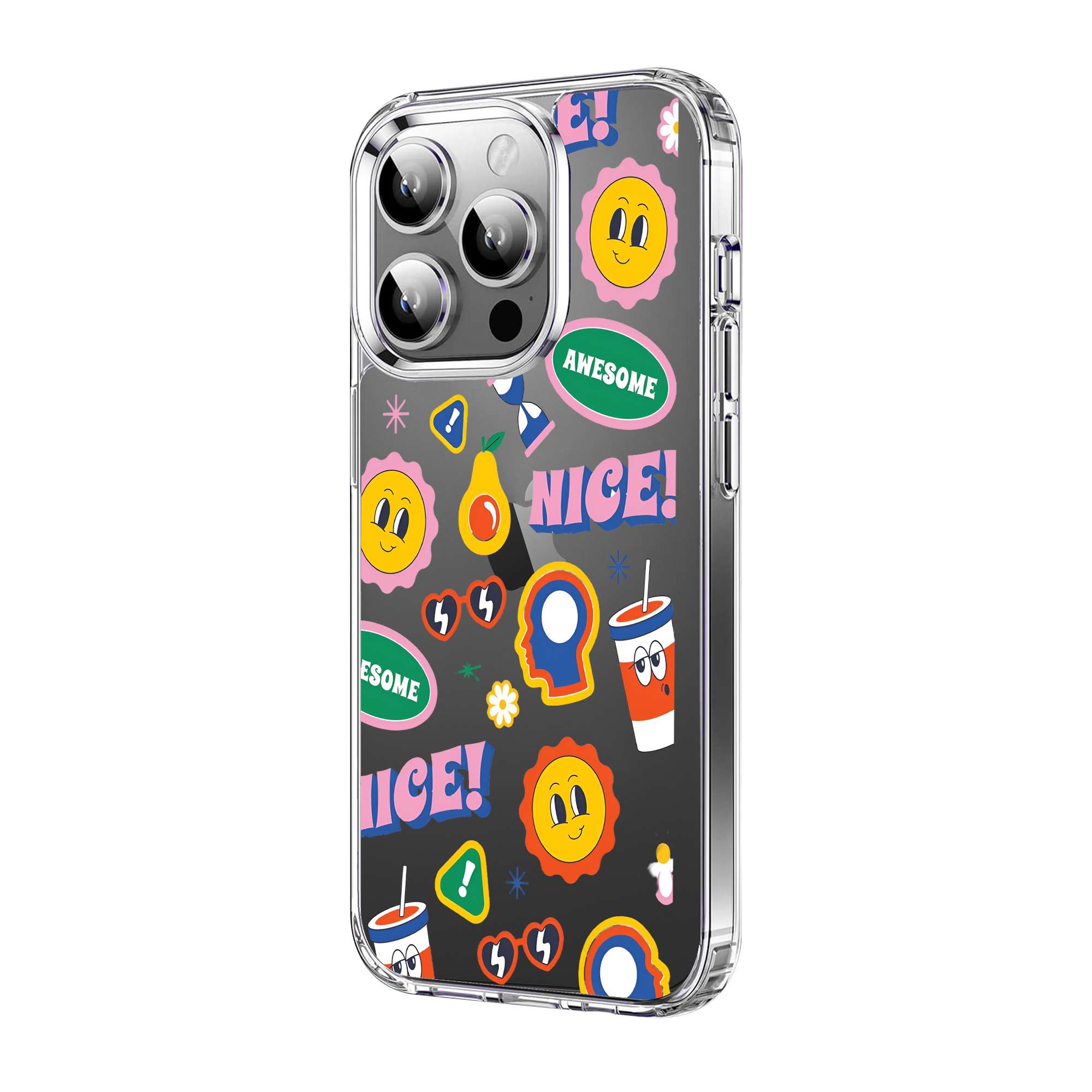 Nice Sticker Clear Case - Image 3