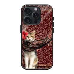 Domestic Cat Rug Glass Case