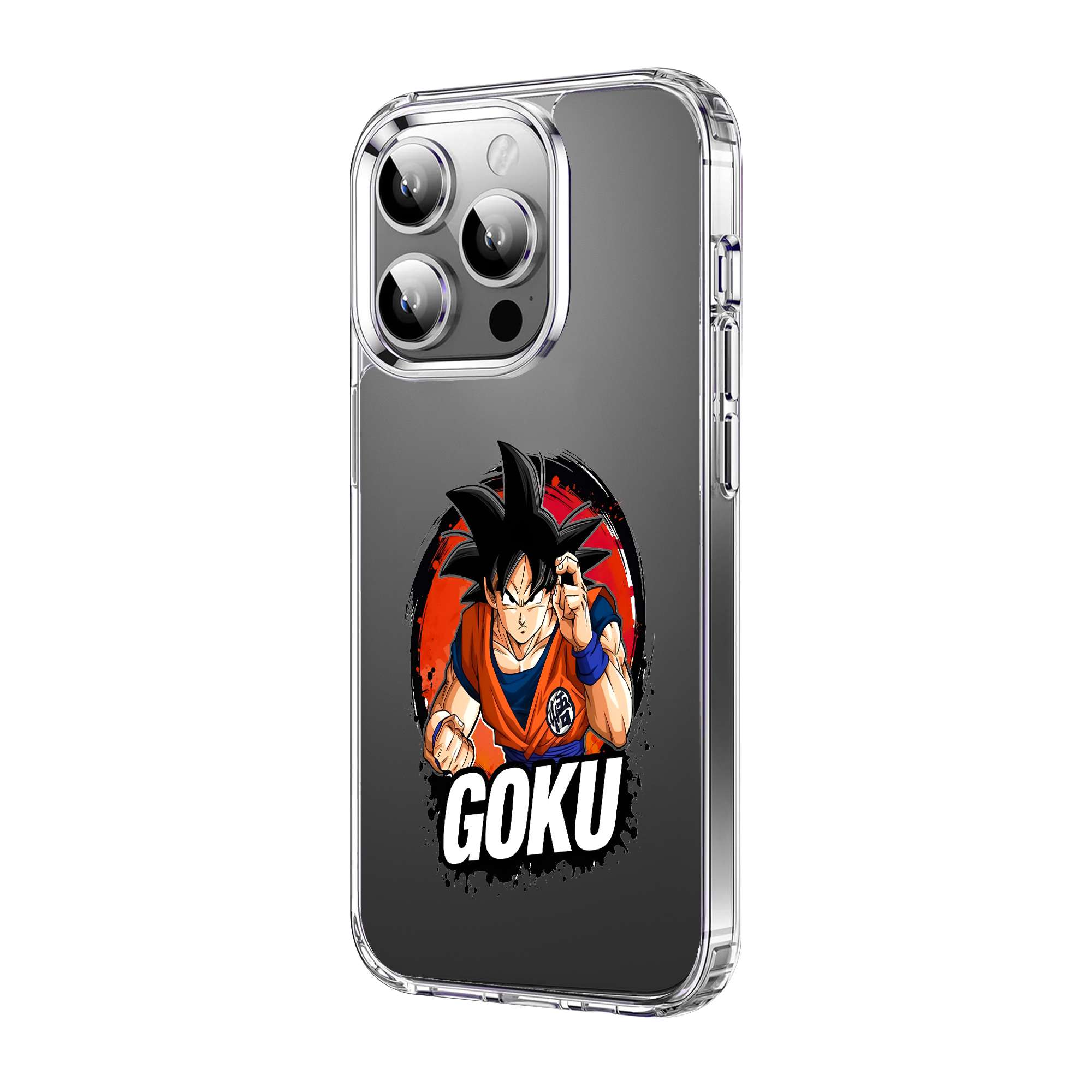 Goku Sticker Clear Case - Image 3