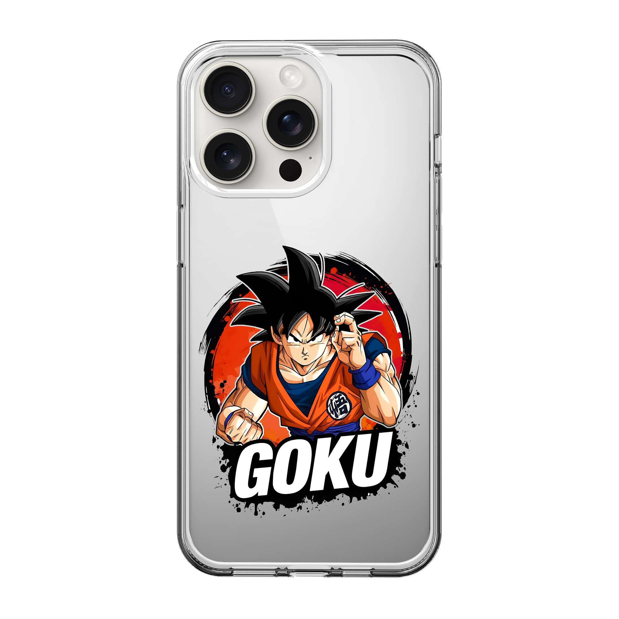 Goku Sticker Clear Case