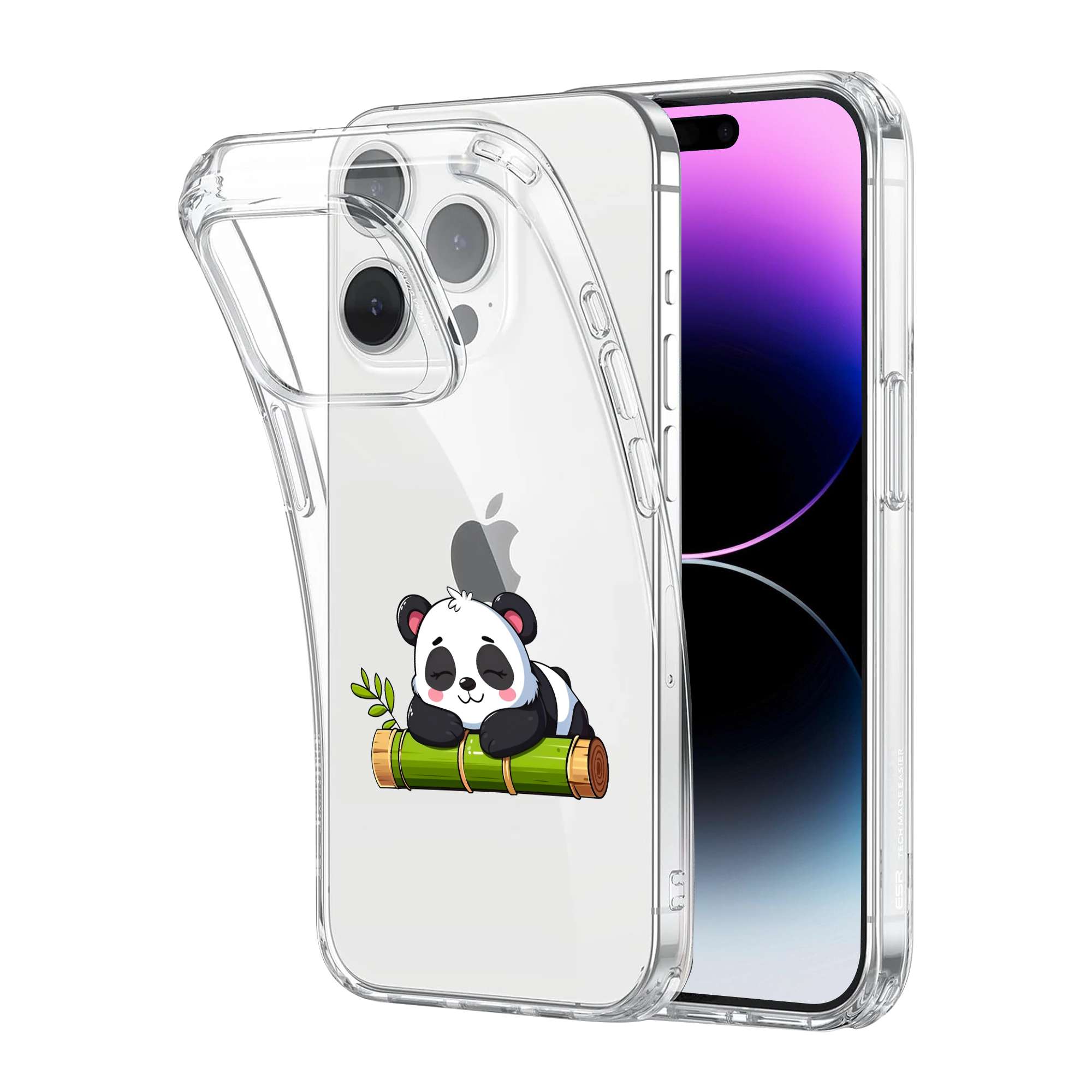 Cute Panda Clear Case - Image 2