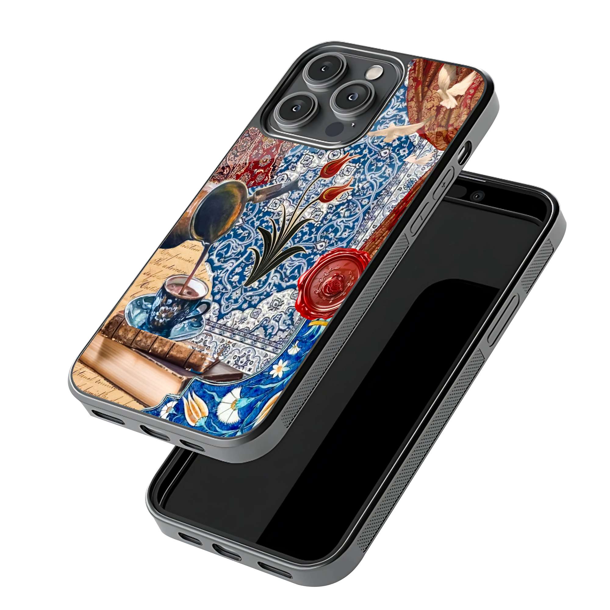 Antique Lanterns Glass Case - Image 3