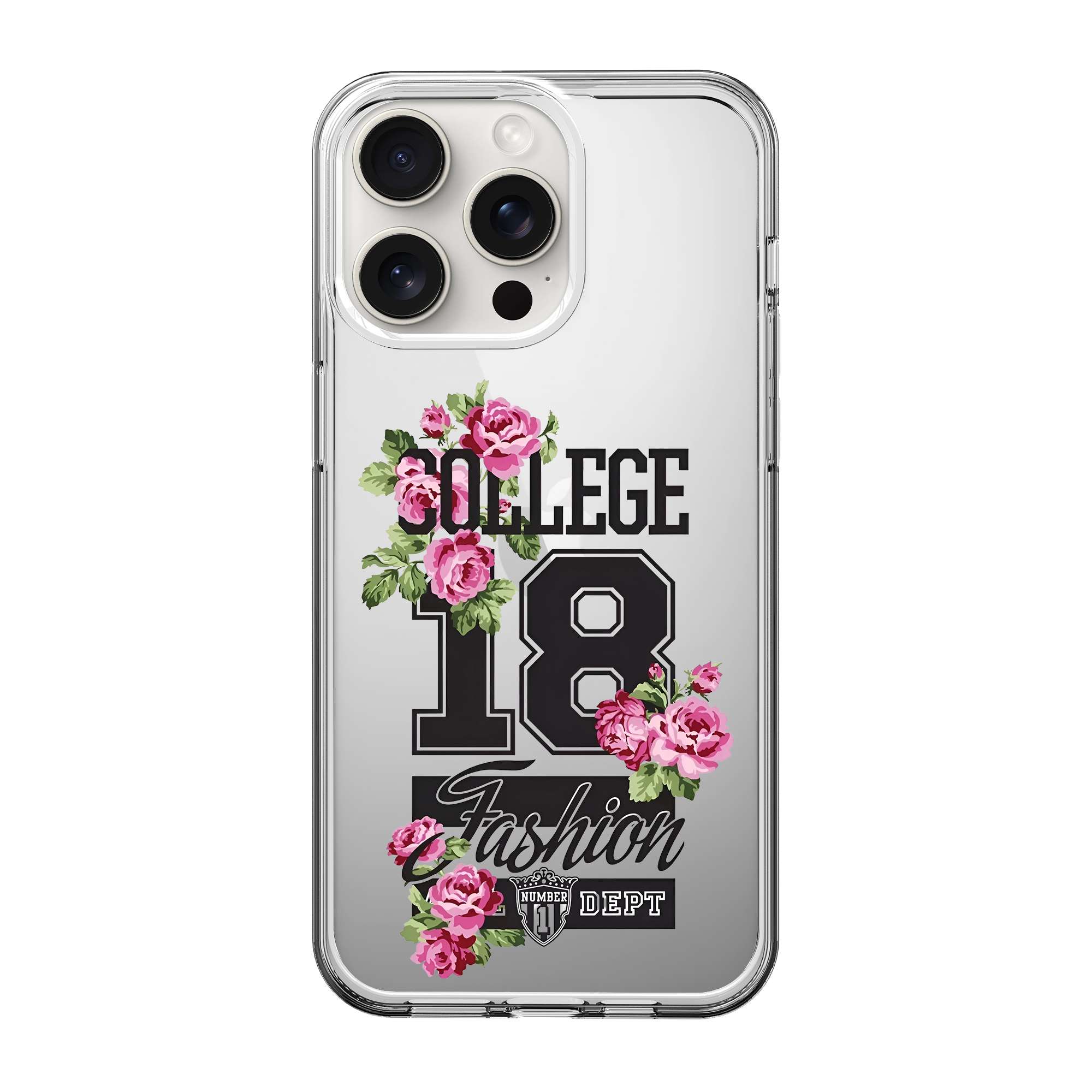 College 18 Bloom Clear Case