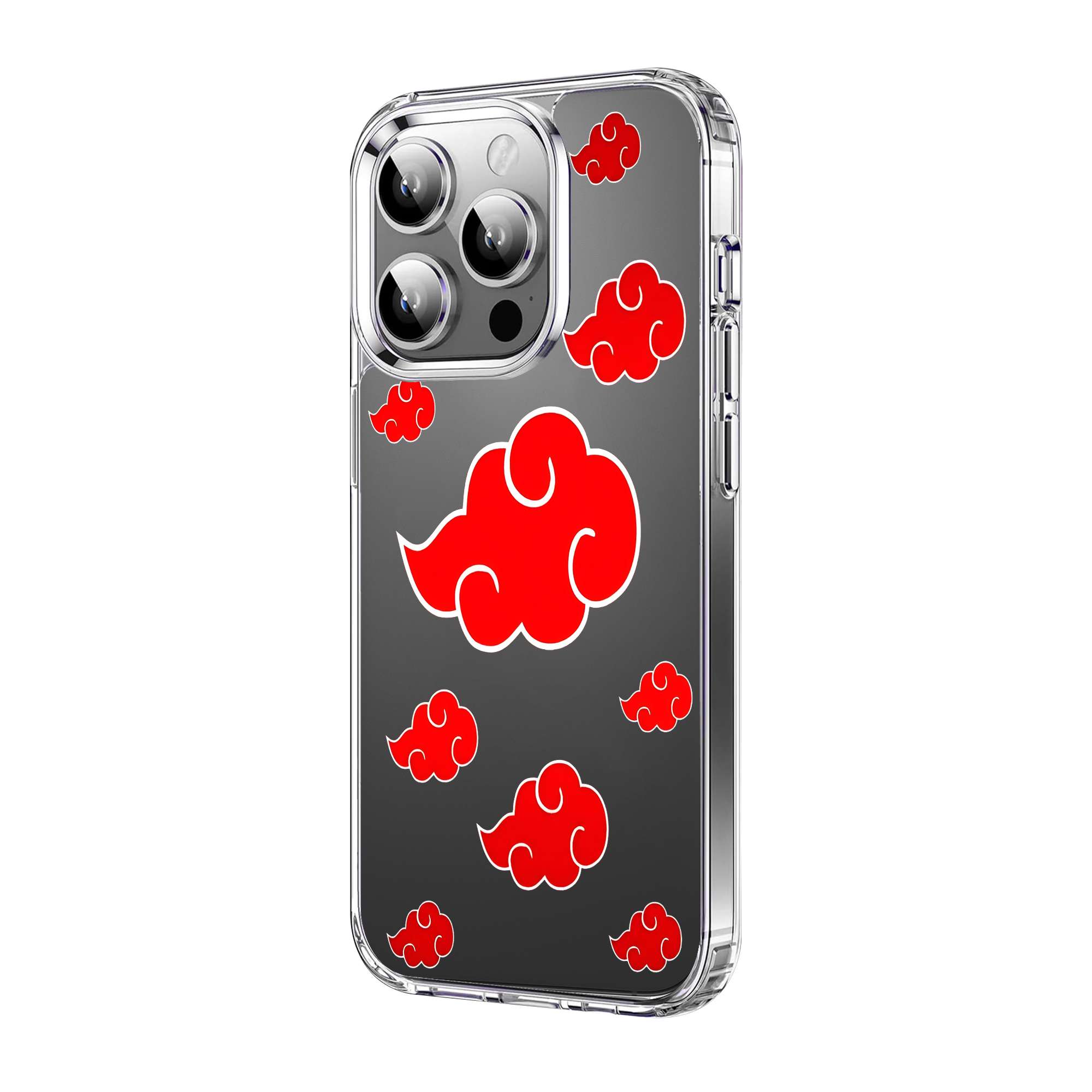 Anime Red Cloud Clear Case - Image 3