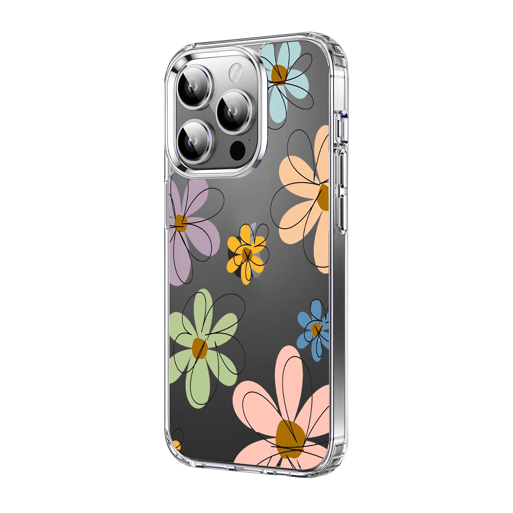 Abstract Flower Clear Case - Image 3