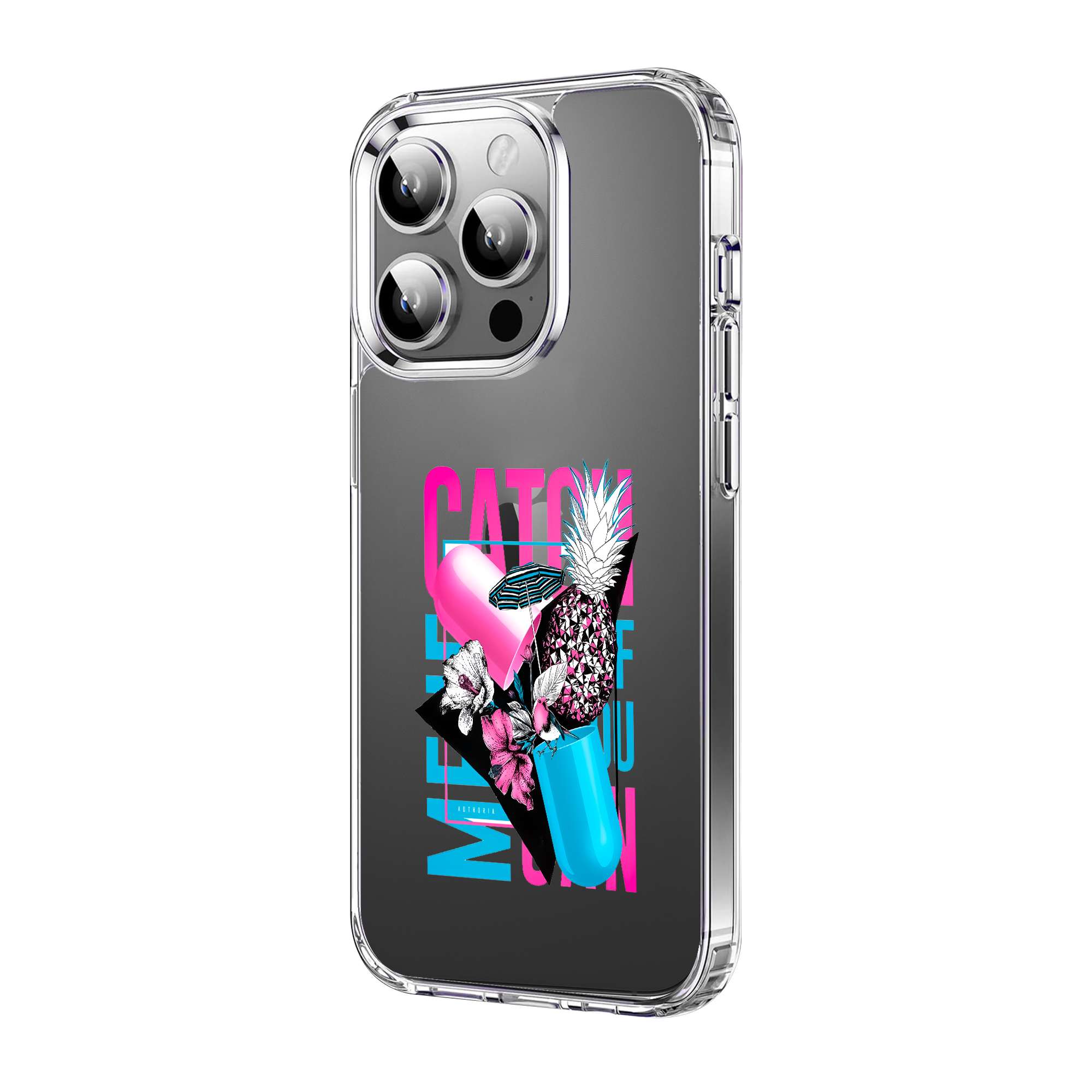 Abstract Collage Clear Case - Image 3