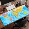 Political World Map Desk Mat