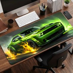 Green Dodge Desk Mat