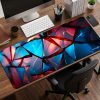 Geometric Glass Desk Mat
