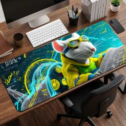 Futuristic Aircraft Desk Mat