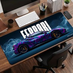 Colorful Ferrari Desk Mat