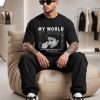 My World My Love Custom Black T-Shirt
