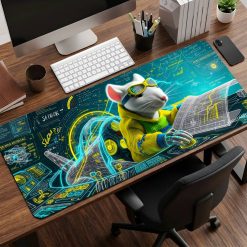 Futuristic Aircraft Desk Mat