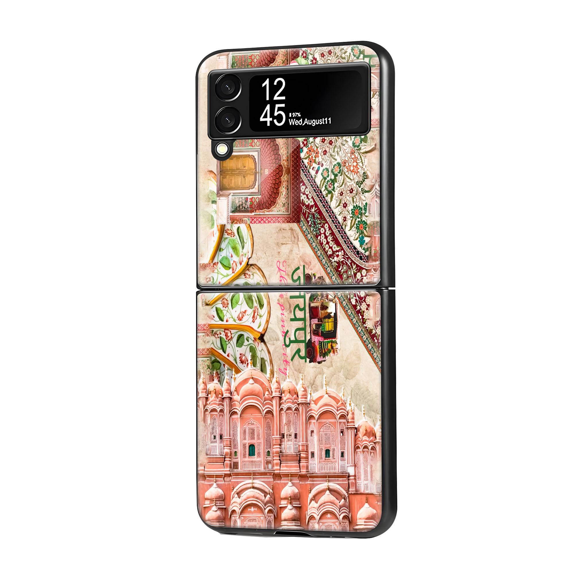 Jaipur City Samsung Z Flip Glass Case