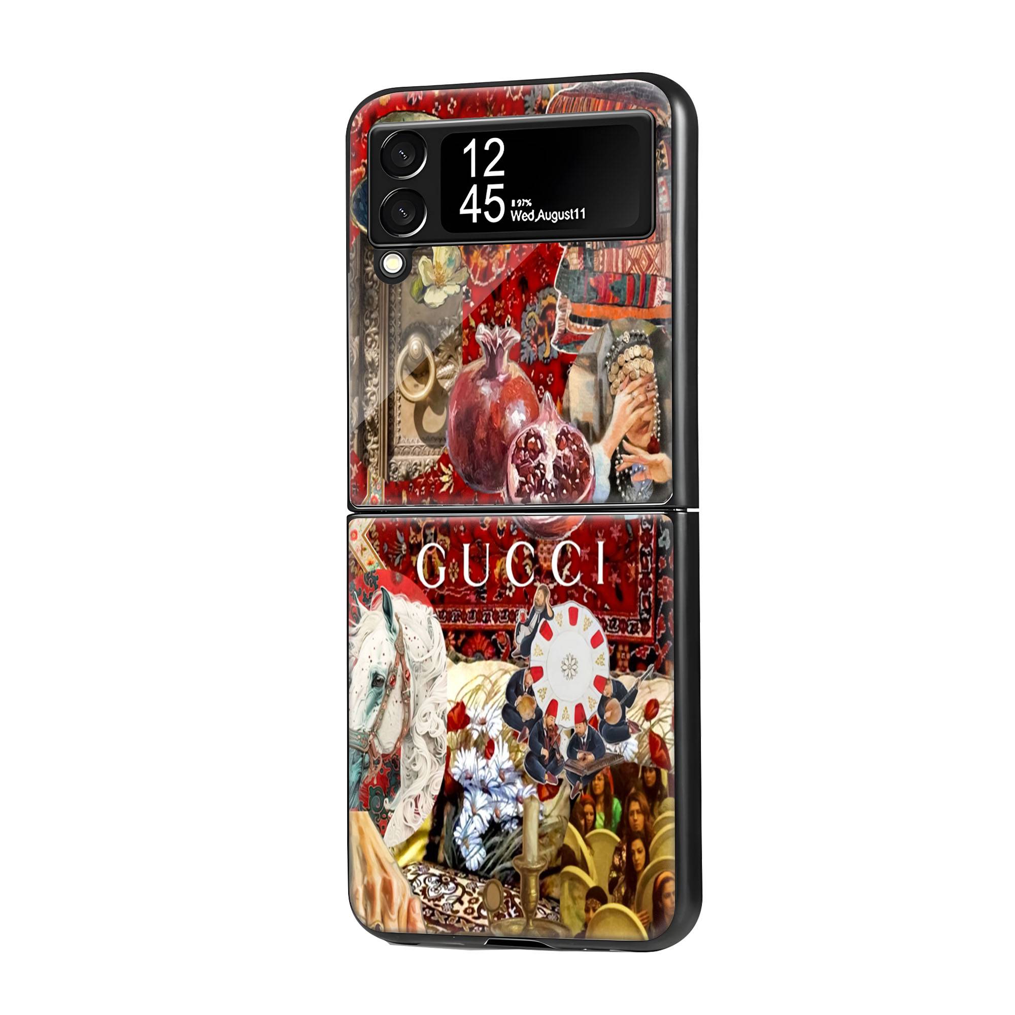 High-Fashion Rug Samsung Z Flip Glass Case
