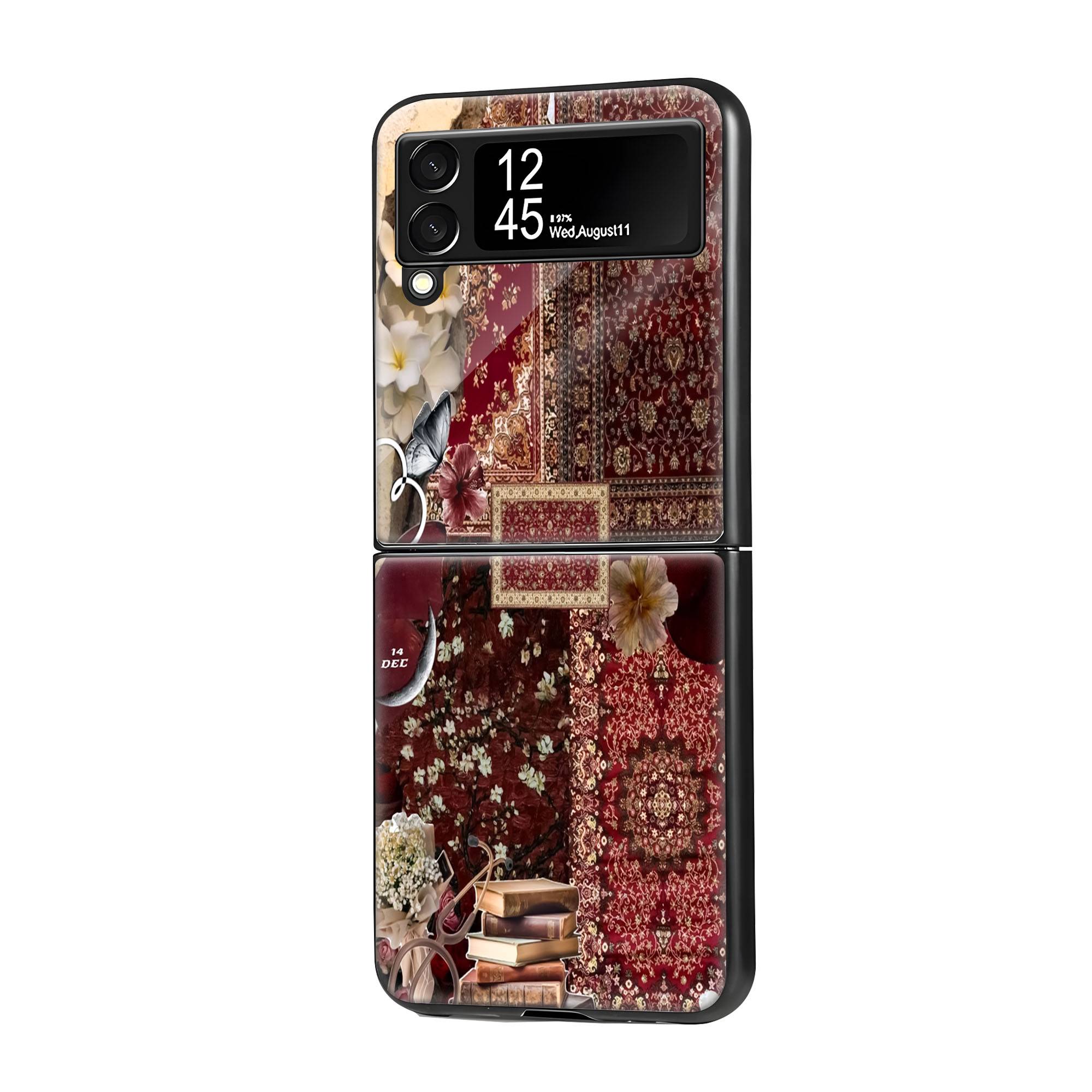 Hand Knotted Carpets Samsung Z Flip Glass Case