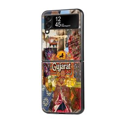 Gujrat Aesthetic Samsung Z Flip Glass Case