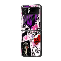 Gothic Couple Samsung Z Flip Glass Case
