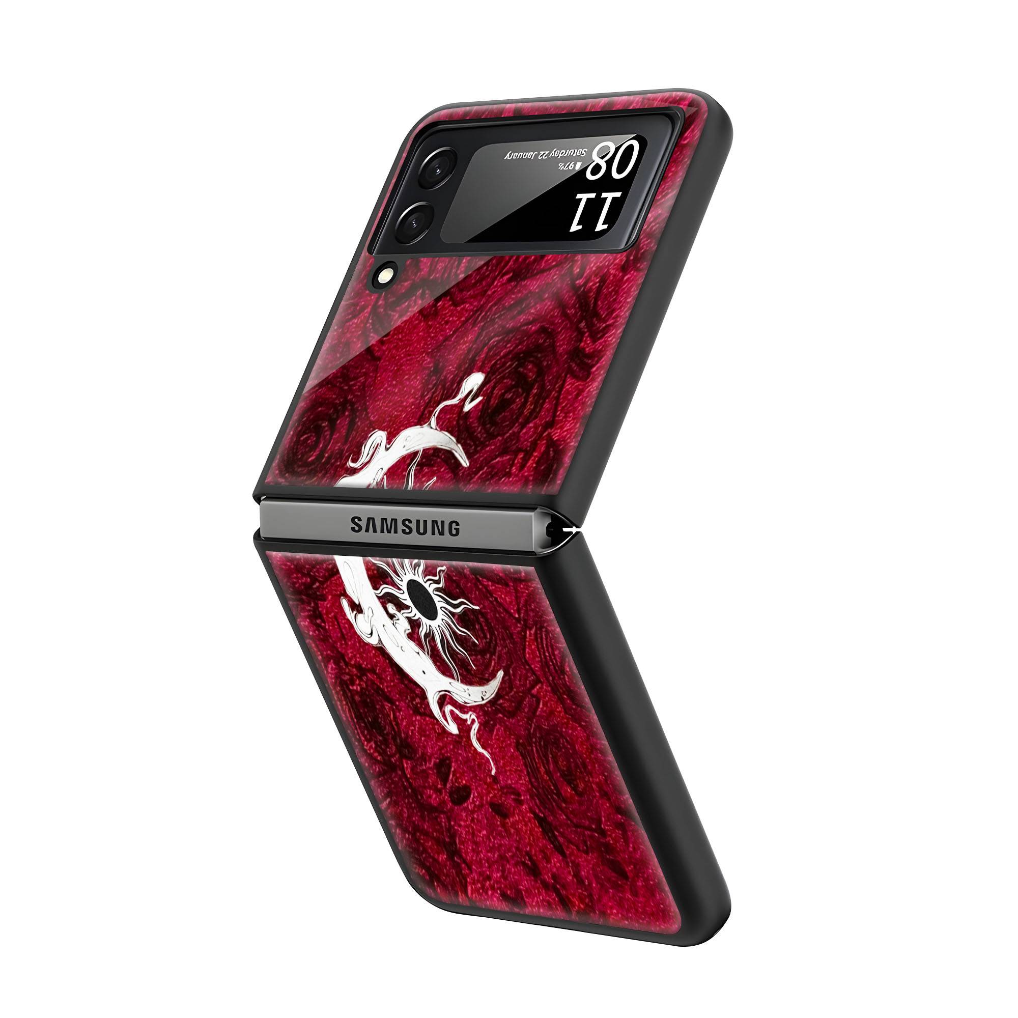 Half Moon Samsung Z Flip Glass Case - Image 2