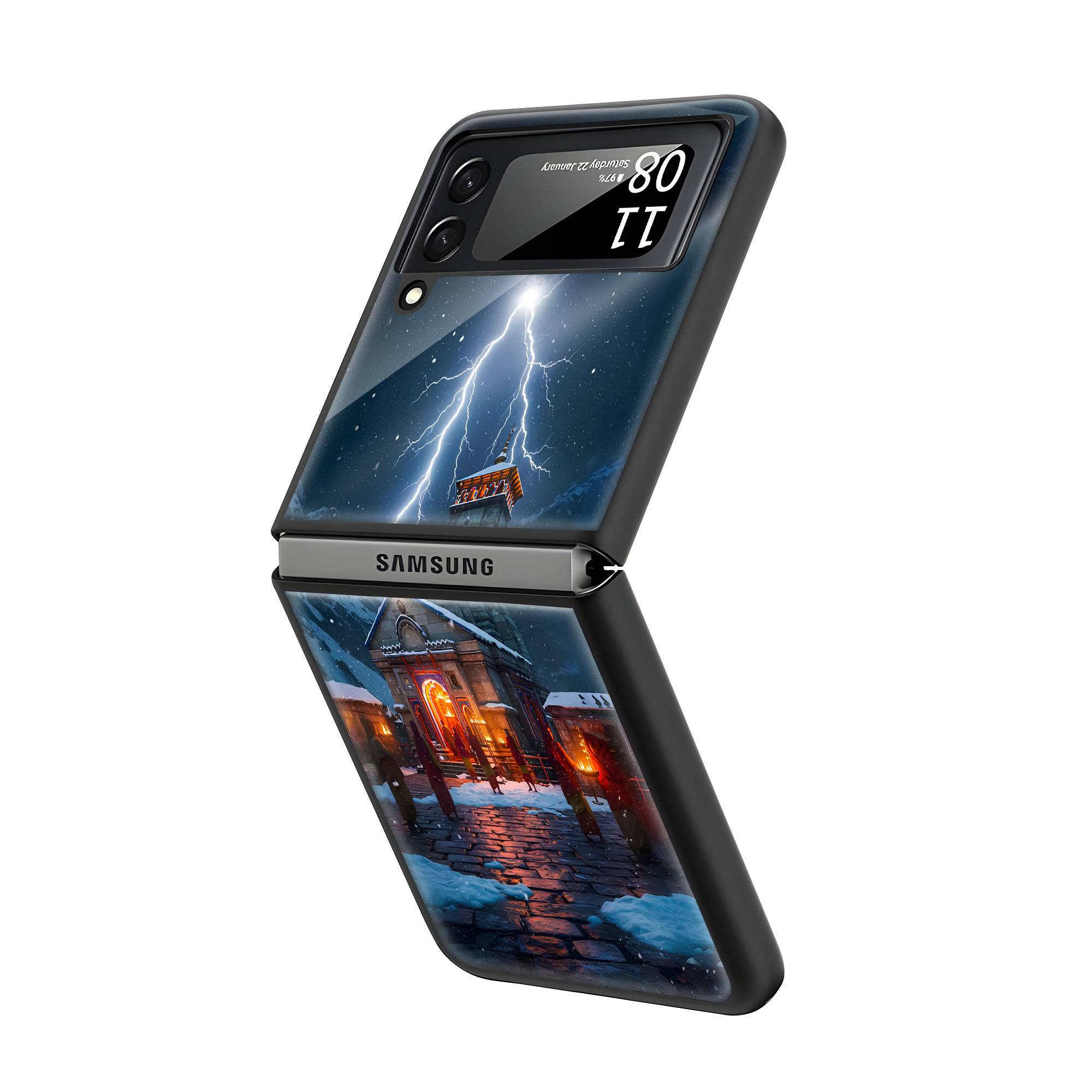 Kedarnath Spark Samsung Z Flip Glass Case - Image 2