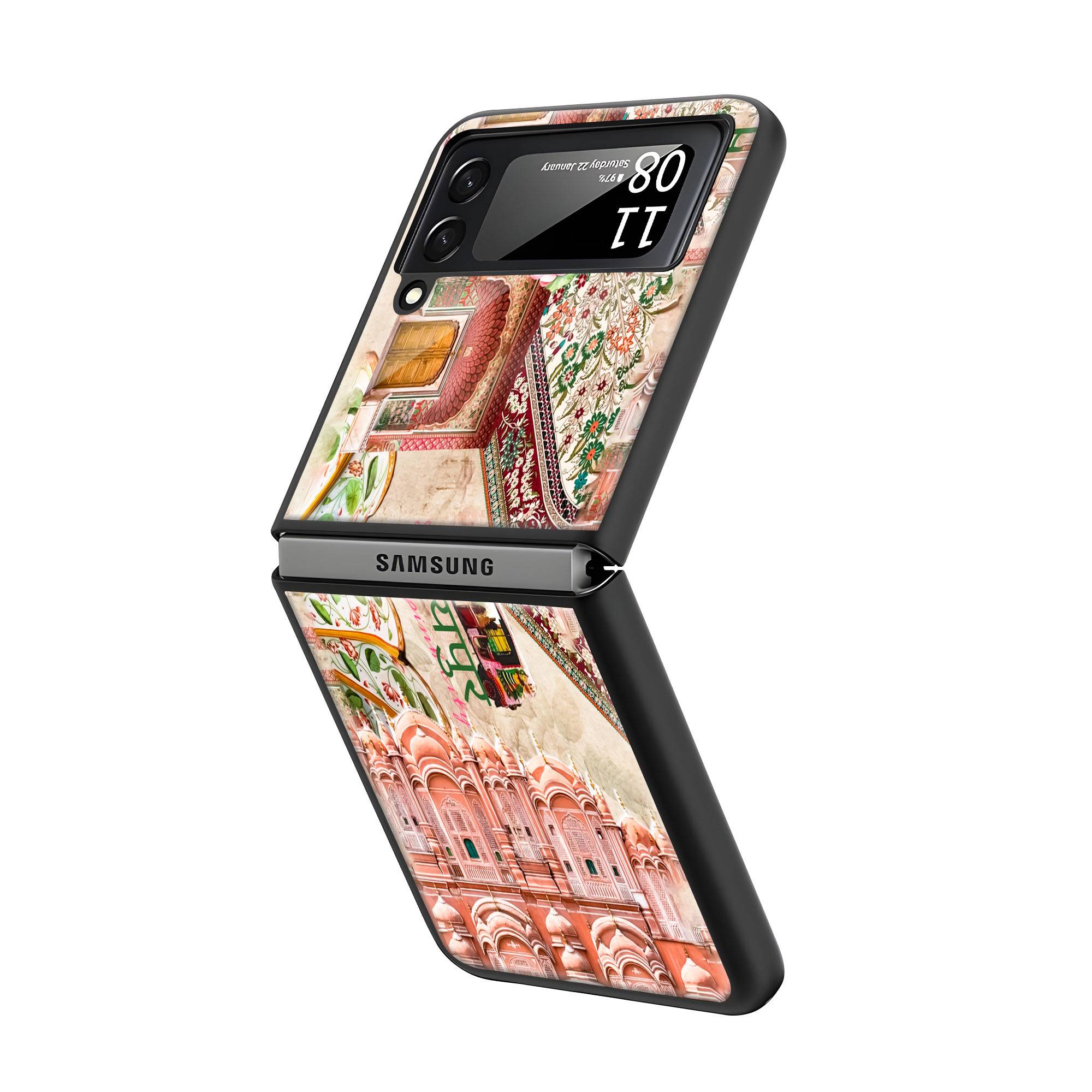 Jaipur City Samsung Z Flip Glass Case - Image 2