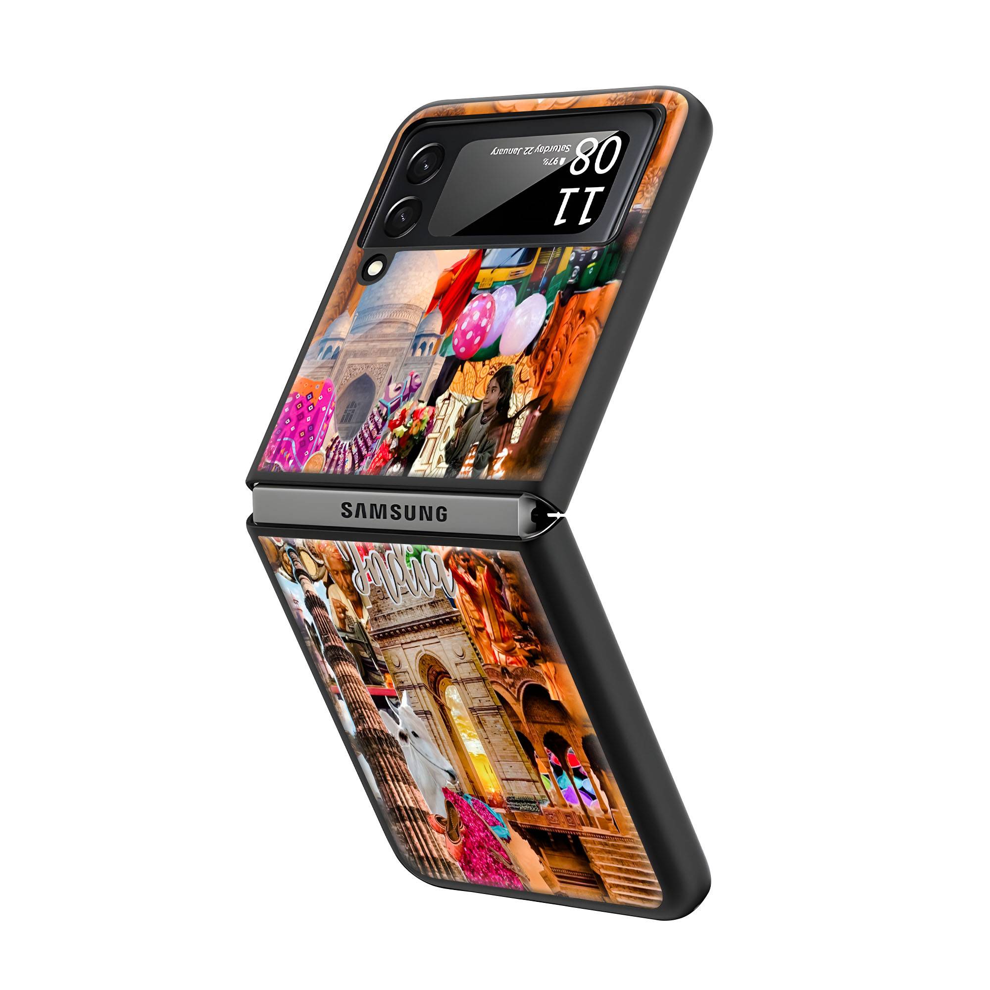 Indian Culture Samsung Z Flip Glass Case - Image 2