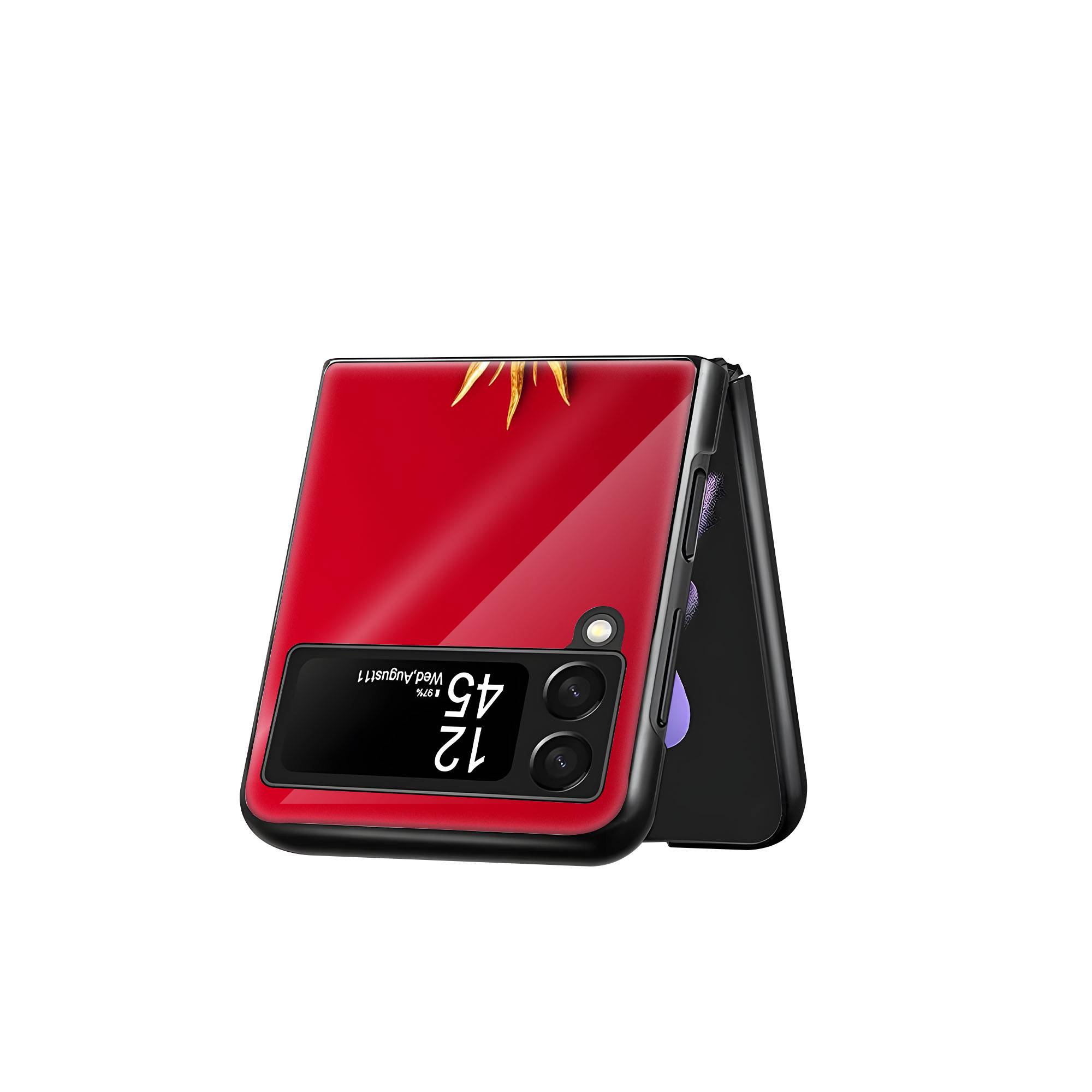 Celestial Sun Samsung Z Flip Glass Case - Image 3