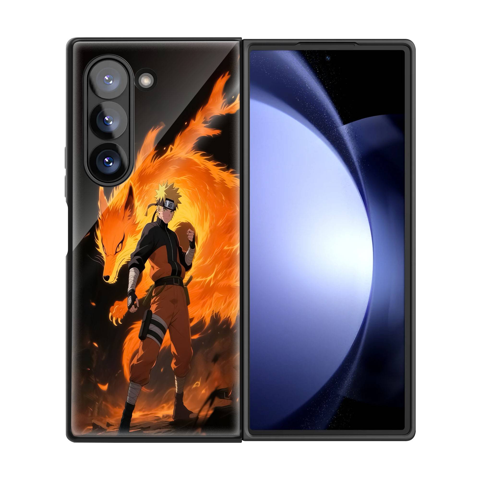 Dynamic Anime Samsung Z Fold Glass Case - Image 3