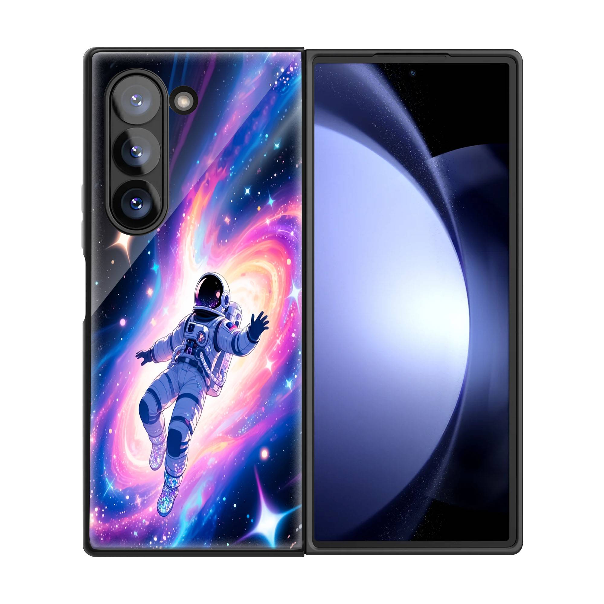 Fantasy Space Art Samsung Z Fold Glass Case - Image 3