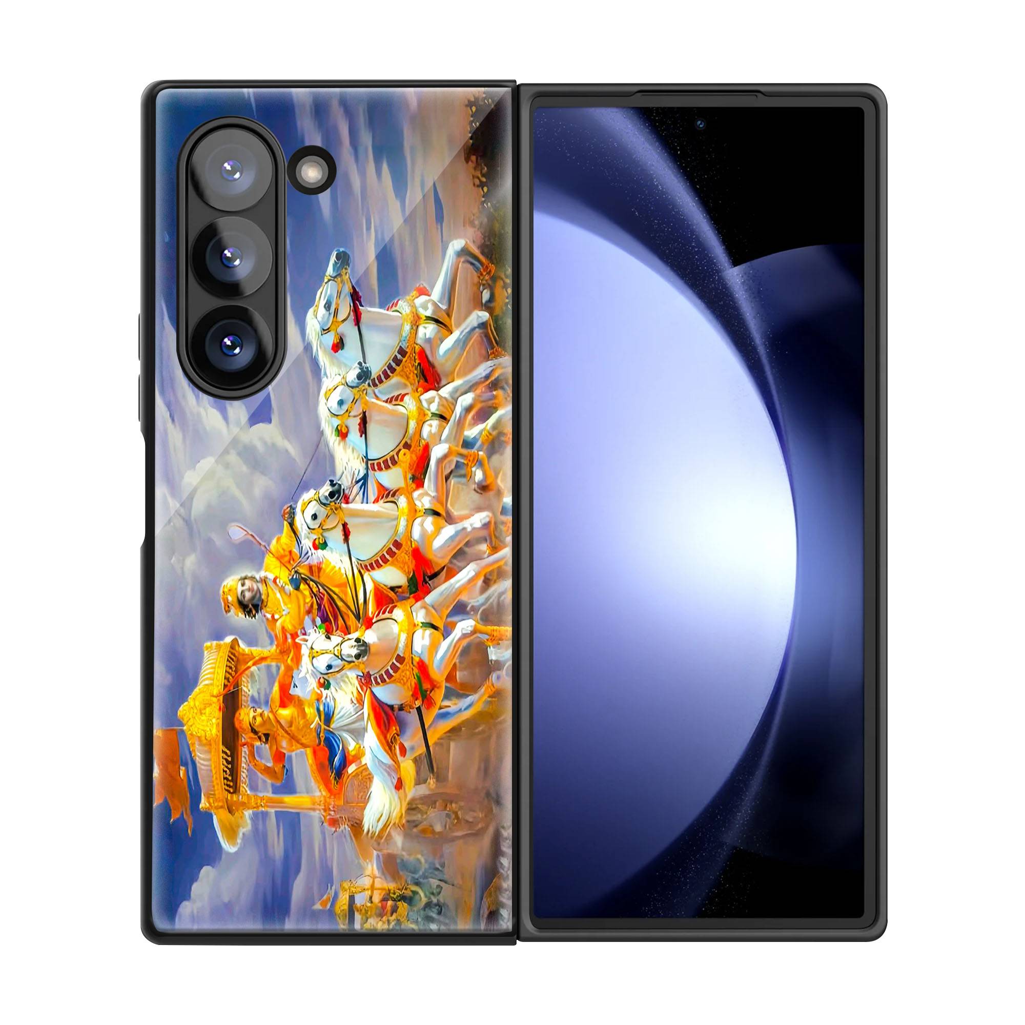 Mahabharat Samsung Z Fold Glass Case - Image 3