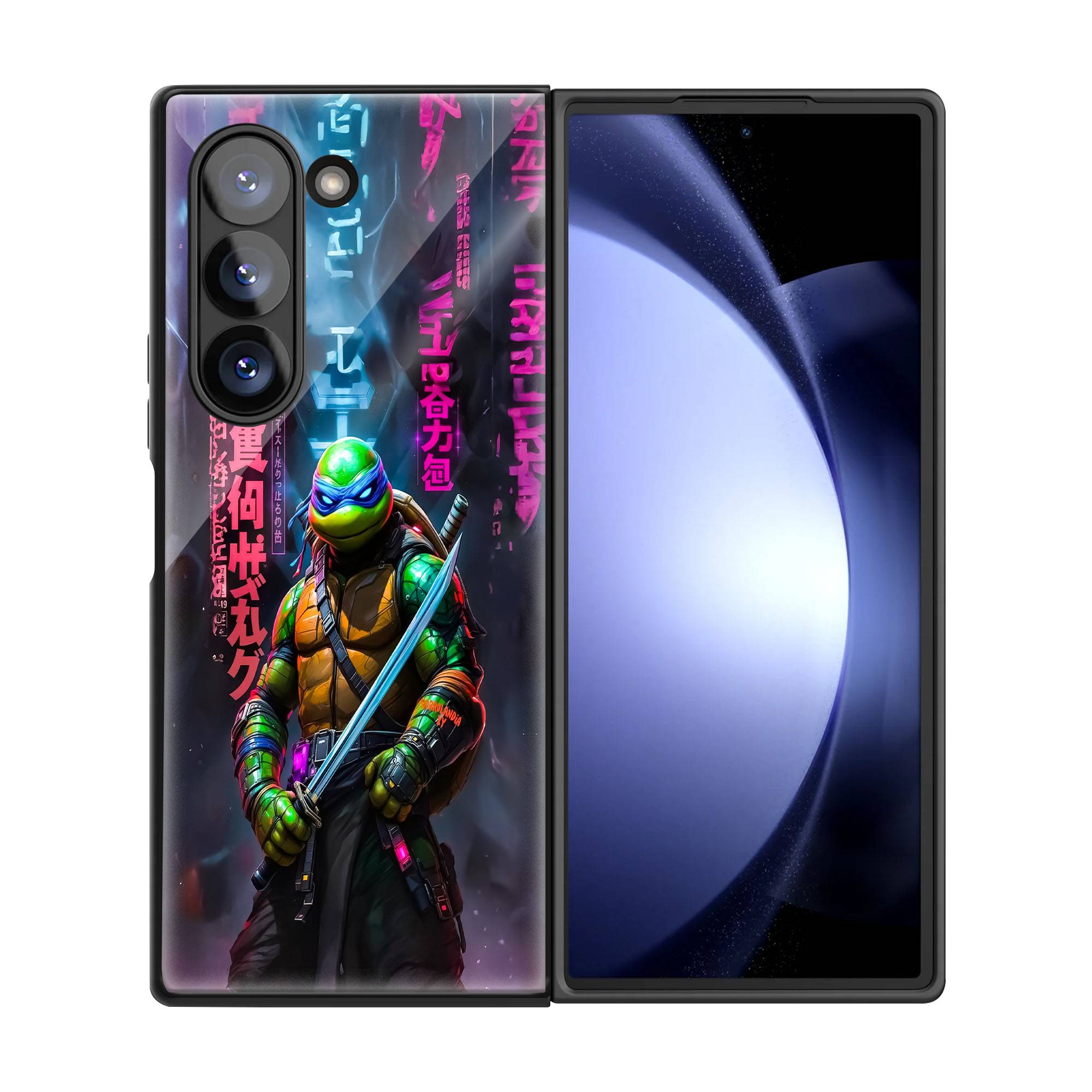 Ninja Turtle Samsung Z Fold Glass Case - Image 3