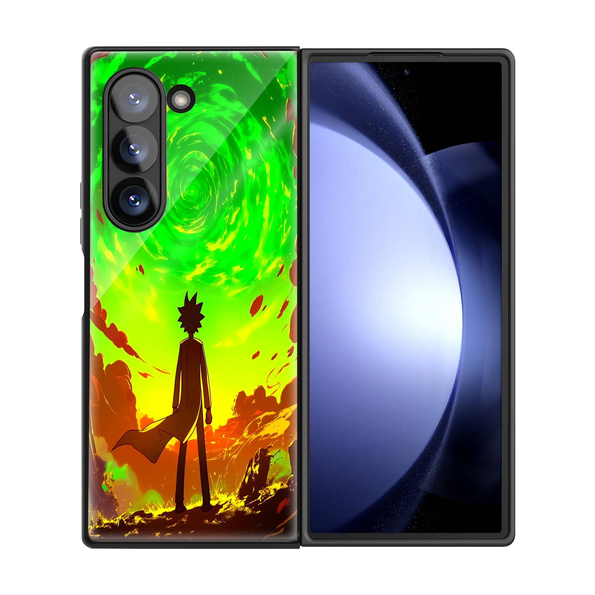 Rick and Morty Samsung Z Fold Glass Case - Image 3