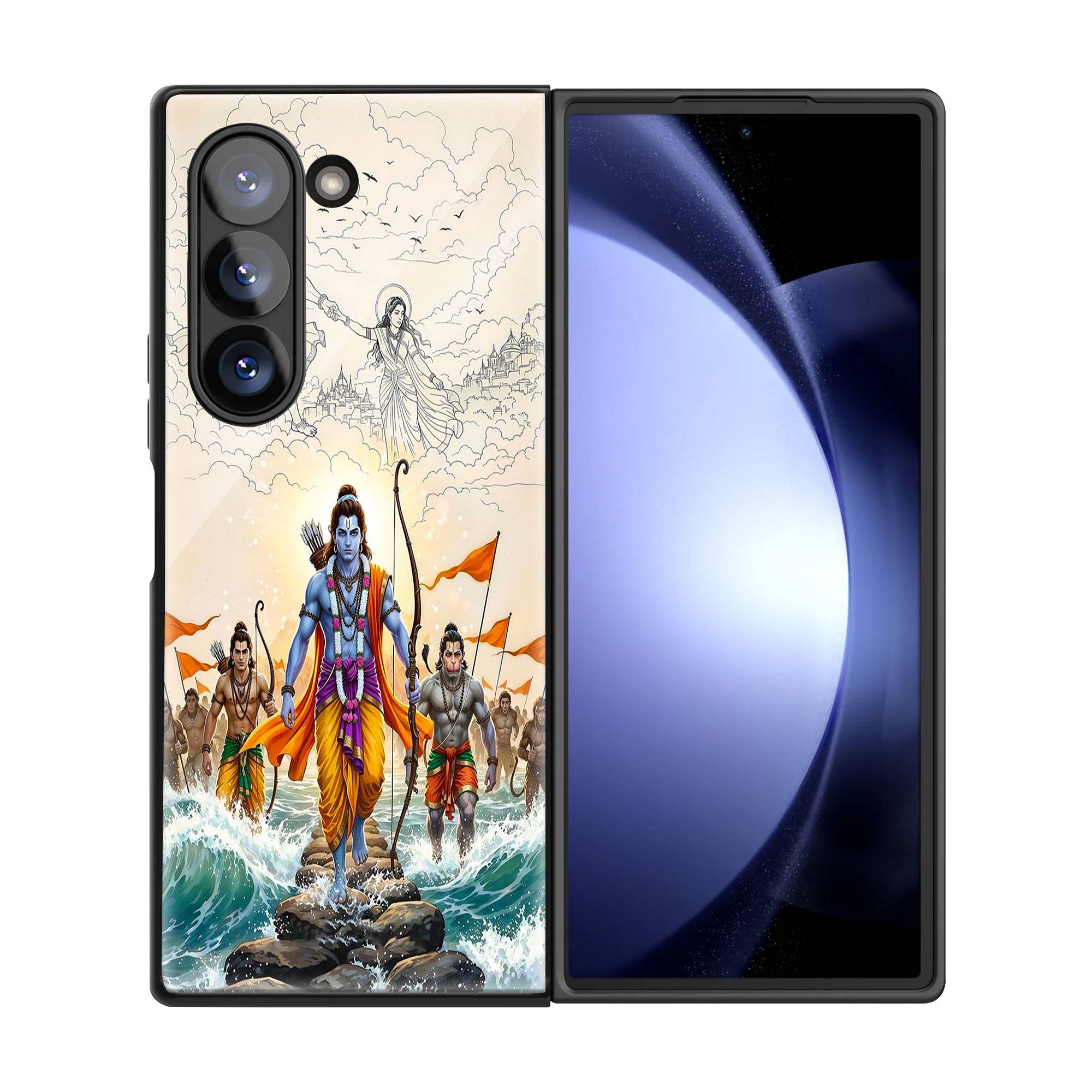 Ram Setu Samsung Z Fold Glass Case - Image 3