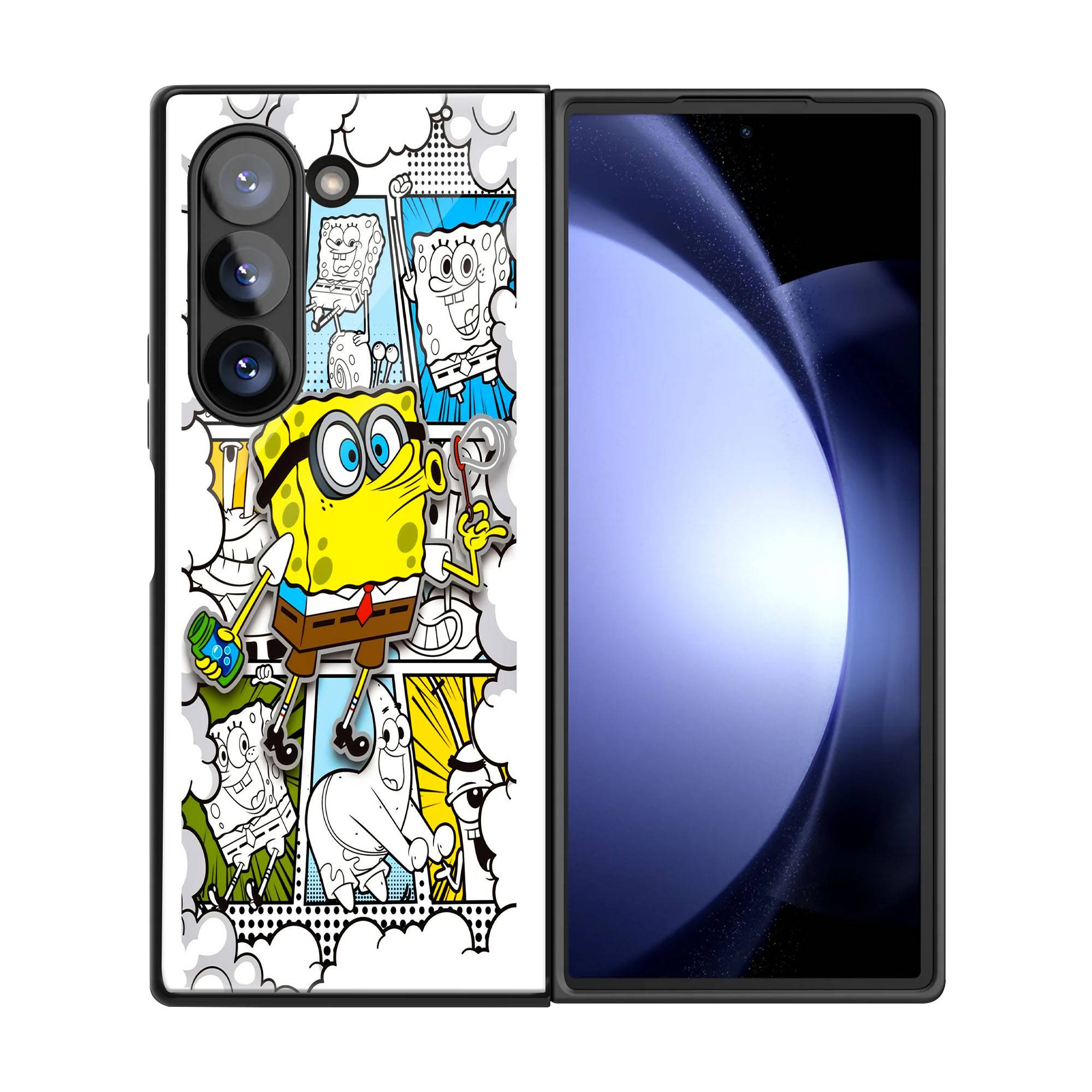 SpongeBob Samsung Z Fold Glass Case - Image 3