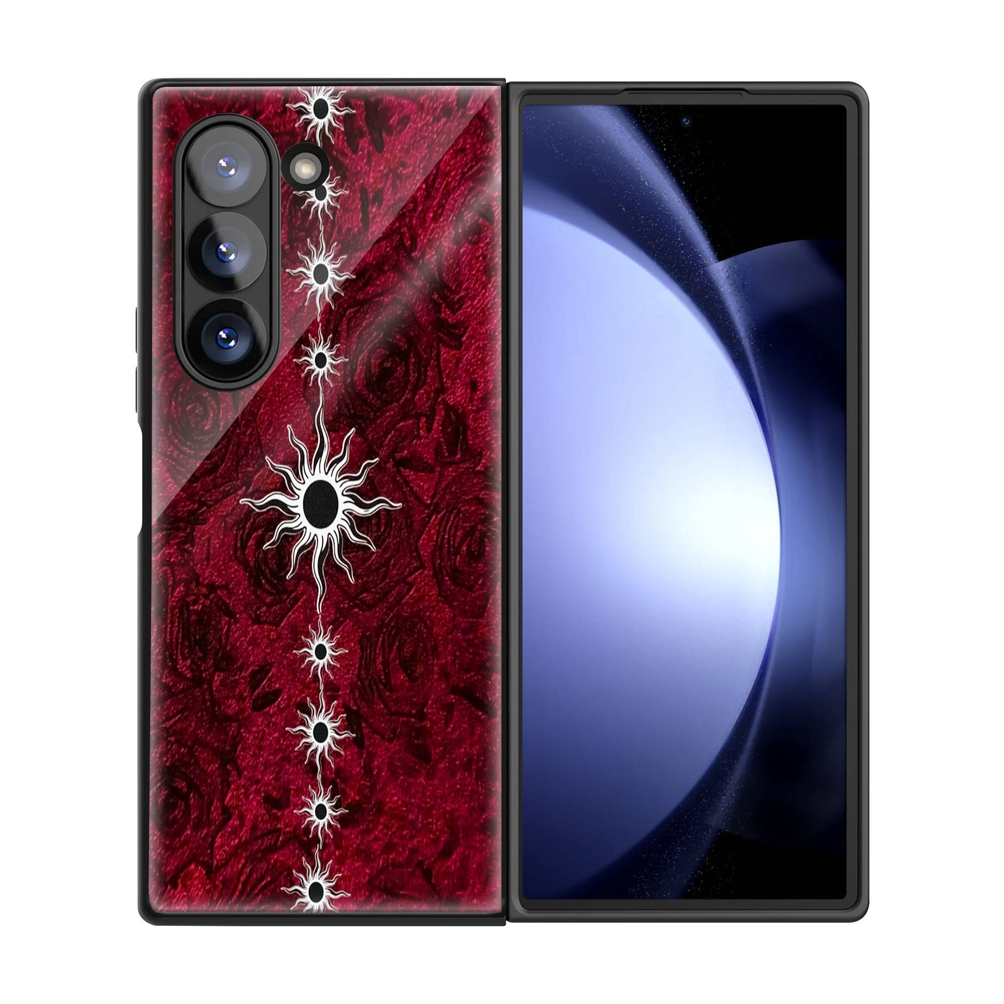 Sun Symbolism Samsung Z Fold Glass Case - Image 3