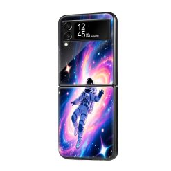 Fantasy Space Art Samsung Z Flip Glass Case