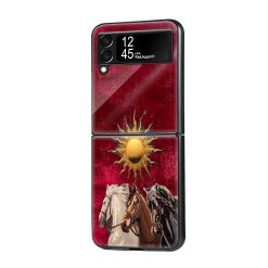 Classic Horse Samsung Z Flip Glass Case