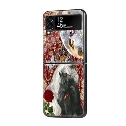 Celestial Horse Aesthetic Samsung Z Flip Glass Case