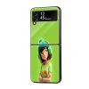 Cartoon Girl Samsung Z Flip Glass Case