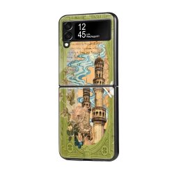 Botanical Art Samsung Z Flip Glass Case