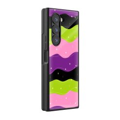 Wavy Stripes Samsung Z Fold Glass Case