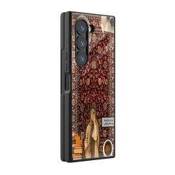 Vintage Hijabi Samsung Z Fold Glass Case